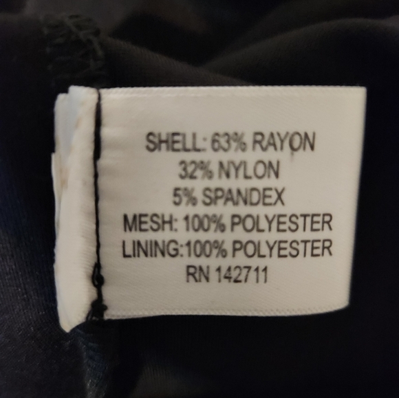 Eloquii Black Dress Gold Zipper Accents at sides for slimming effect long Sleeve - Picture 9 of 9